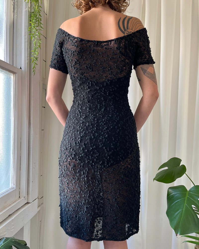 40s Semi Sheer Knit Dress 40s Semi Sheer Knit Dress