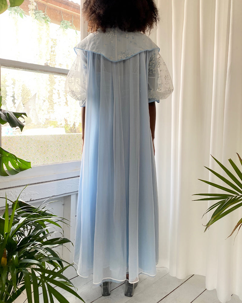 50s Schiaparelli Peignoir & Nightgown Set | S - Lucky Vintage