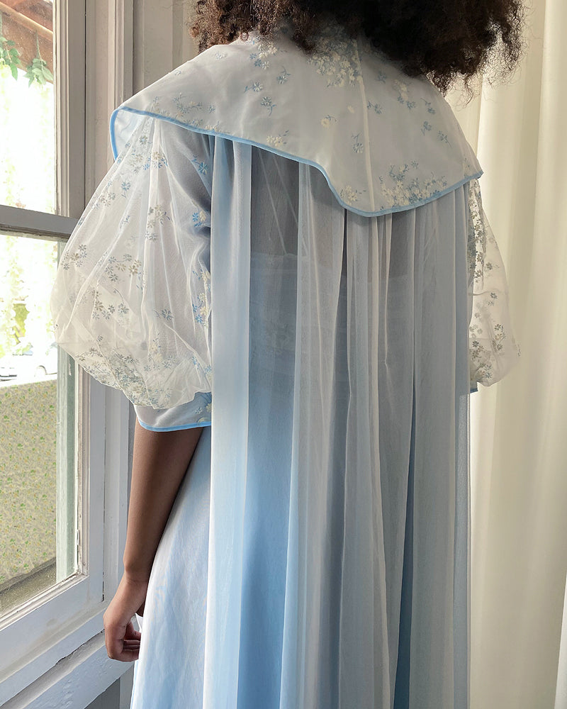 50s Schiaparelli Peignoir & Nightgown Set | S - Lucky Vintage