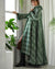 60s Green Wool Maxi Coat | S-M