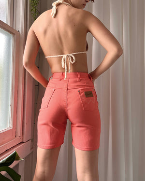 60s Papaya Pink Denim Shorts