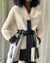 60s Lilli Ann B&W Faux Fur Coat