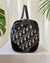 70s Christian Dior Black Oblique Boston Bag