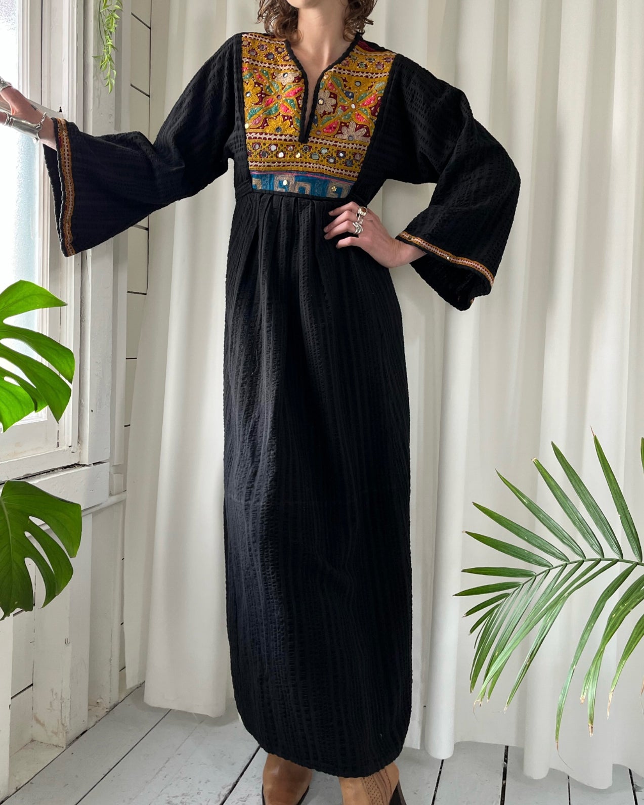 70s Indian Cotton Dress - Lucky Vintage