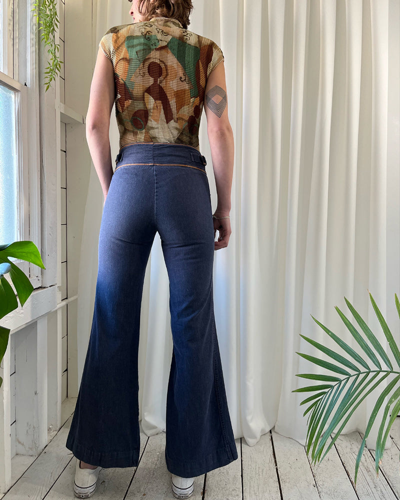 Victoria High Waist Ruffle Bottom Pants - Fabulous Icon