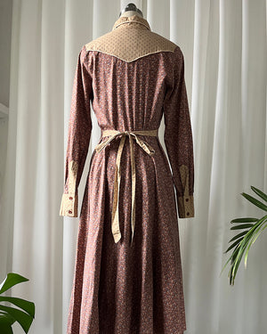 70s Gunne Sax Western Style Prairie Dress