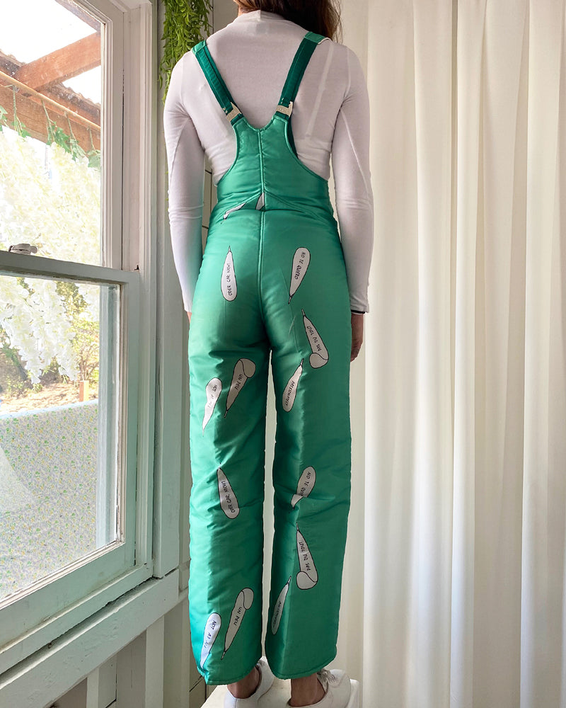 70s Novelty Print Ski Suit | XS