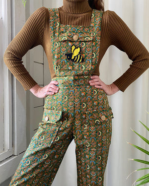 70s Printed Overalls