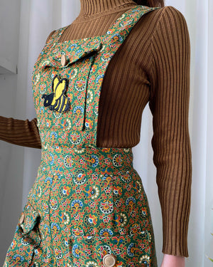 70s Printed Overalls