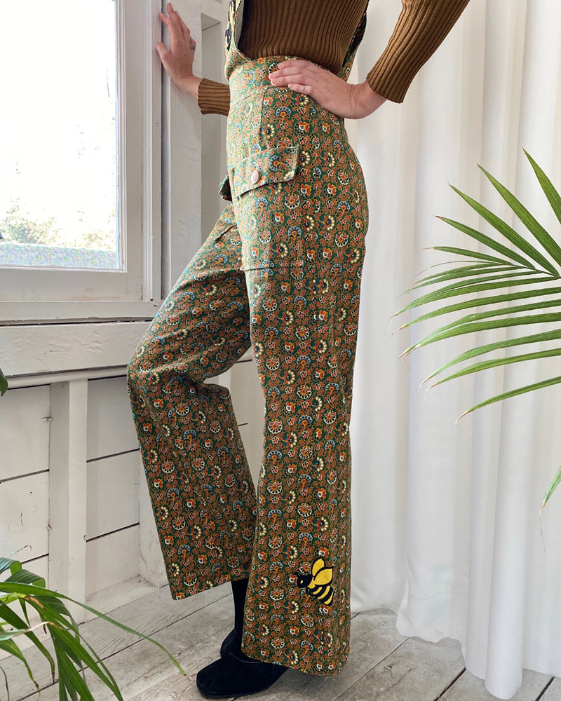 70s Printed Overalls