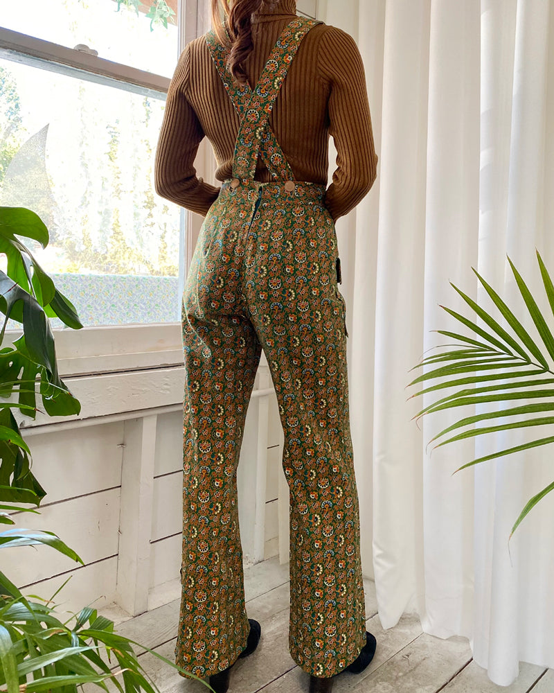 70s Printed Overalls