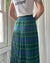 70s Tartan Maxi Skirt