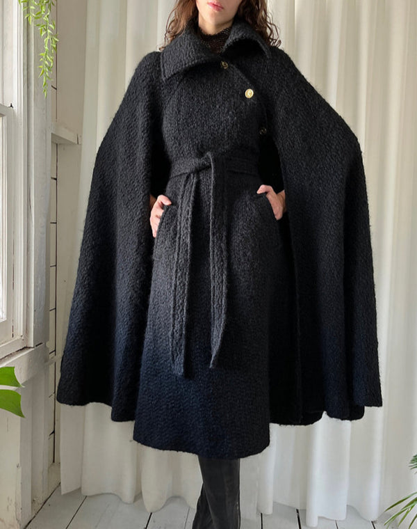 70s Roberta Di Camerino Wool Cape - Lucky Vintage