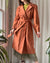 70s Belted Ultra Suede Trench | L