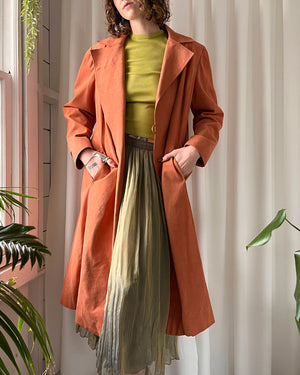 70s Belted Ultra Suede Trench