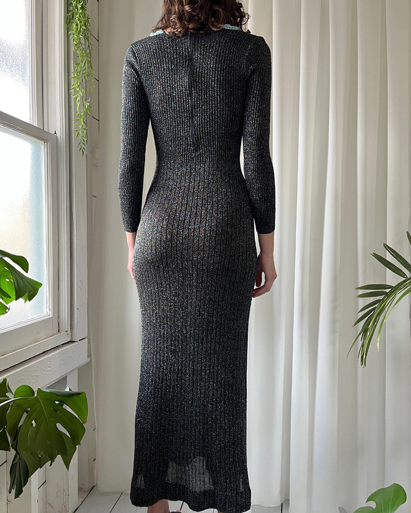 retro knit dress Ladies Knitted Dress Pattern, Elegant Knitted Lace Dress, Digital Pattern