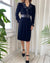 70s YSL Black Silk Velvet Dress