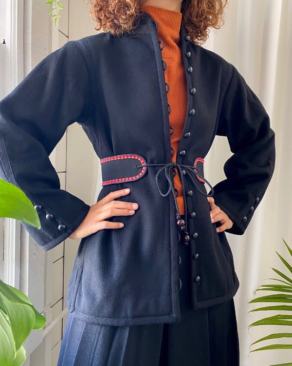 70s YSL Russian Wool Coat | S - Lucky Vintage