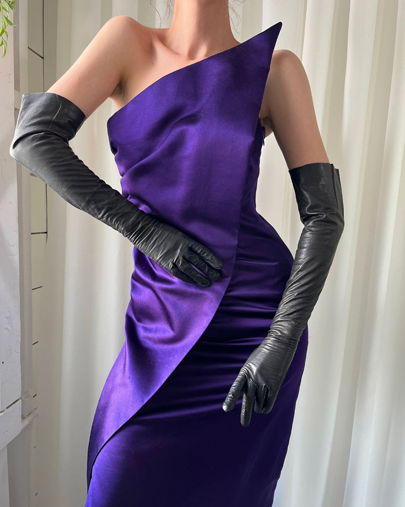 80s Bill Blass Silk Gown | XS-S