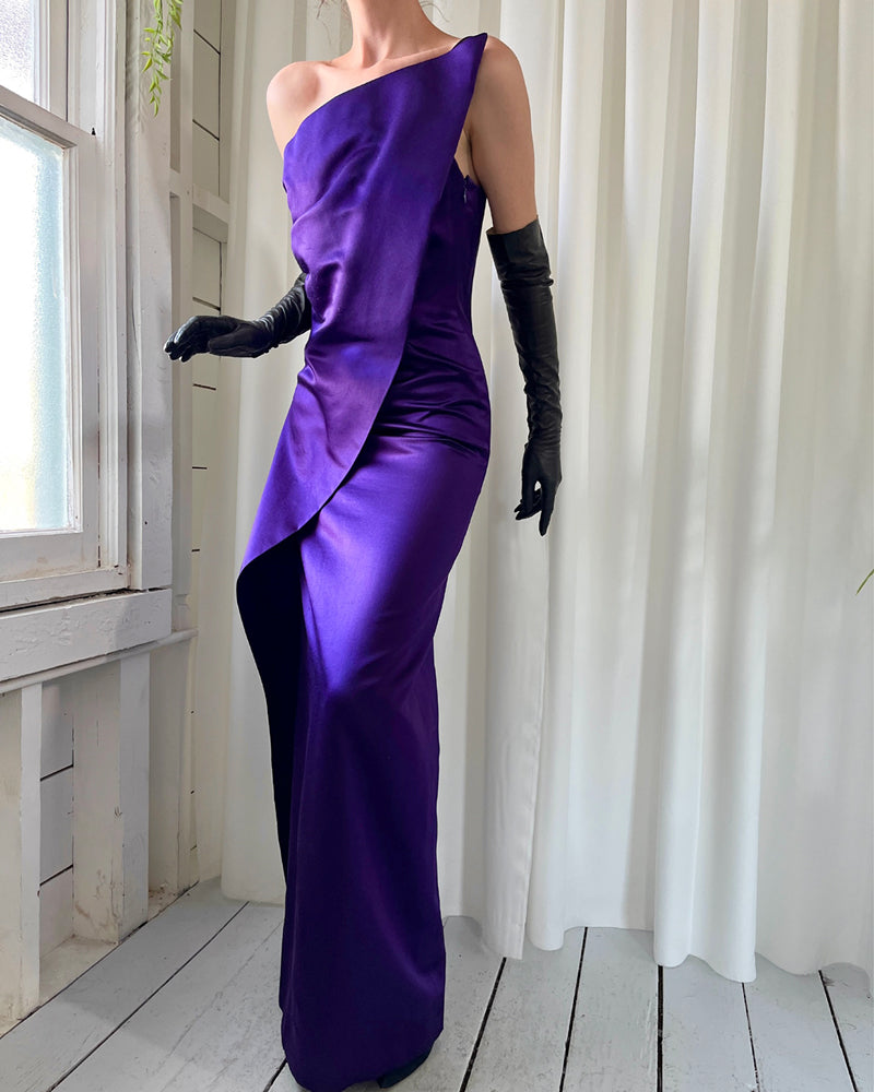 80s Bill Blass Silk Gown | XS-S - Lucky Vintage 80s Bill Blass Silk Gown | XS-S - Lucky Vintage