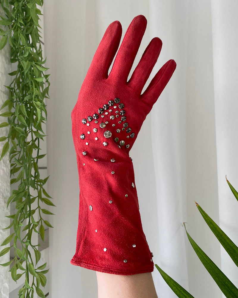 80s Studded Versace Leather Gloves
