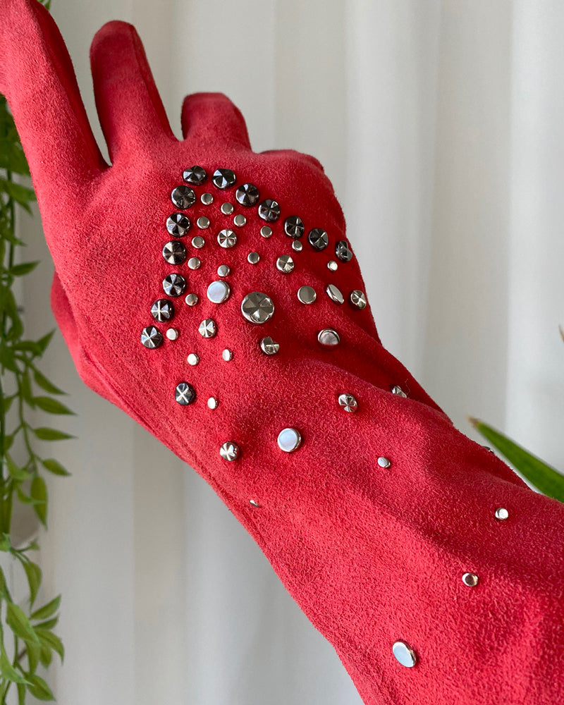 80s Studded Versace Leather Gloves