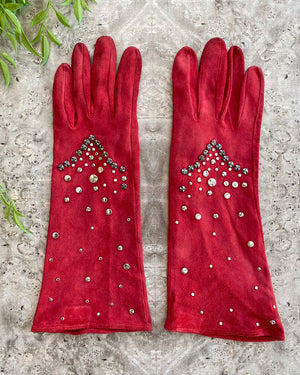 80s Studded Versace Leather Gloves