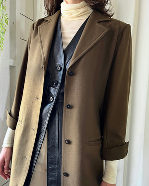 80s YSL Olive Wool Jacket