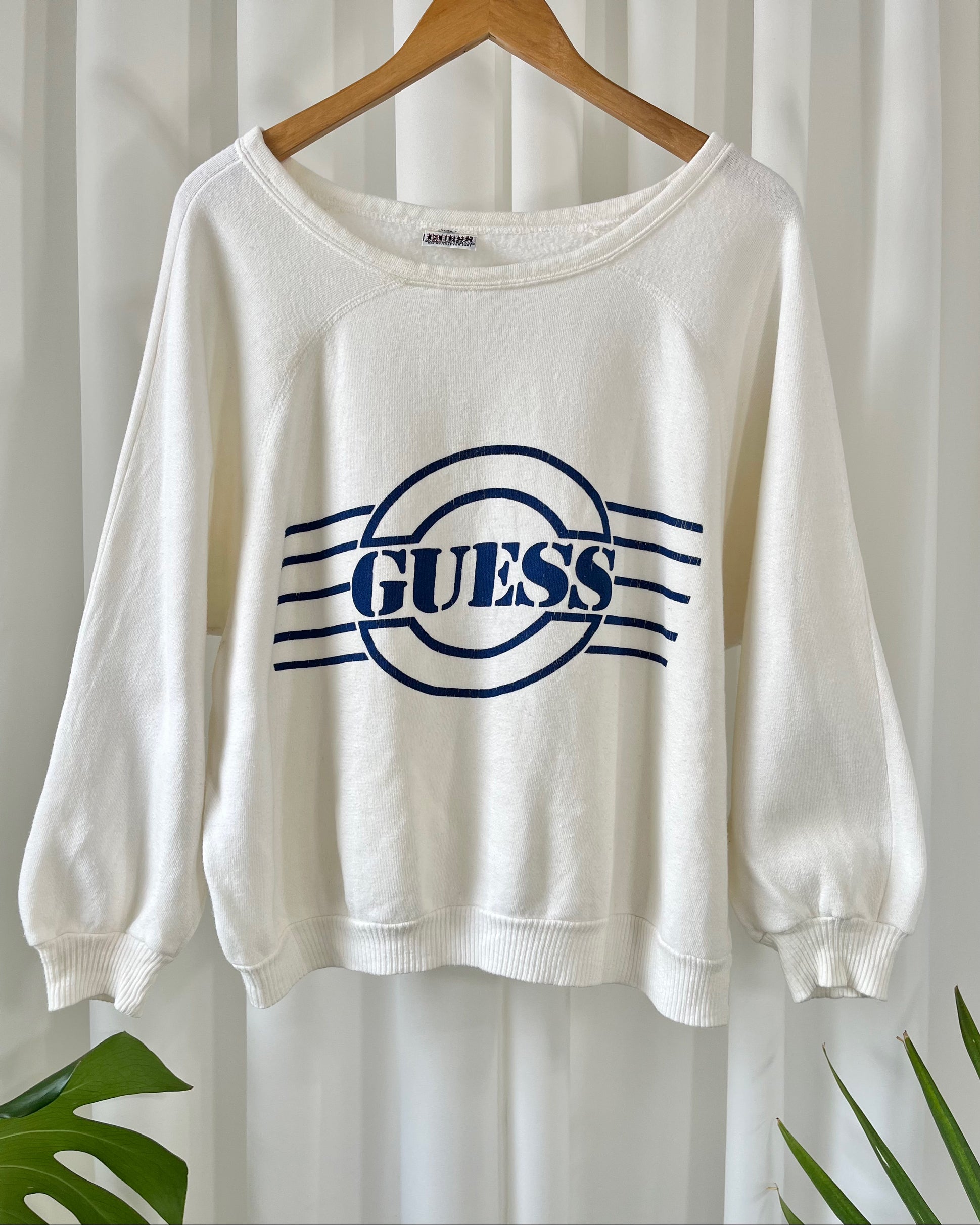 80s Guess Logo Print Sweatshirt