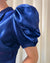 40s Cobalt Puff Sleeve Gown