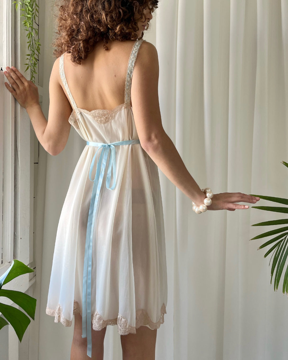 Vintage Slip Dress// 60s Nightgown Dress// Burlesque Nighty// Sexy