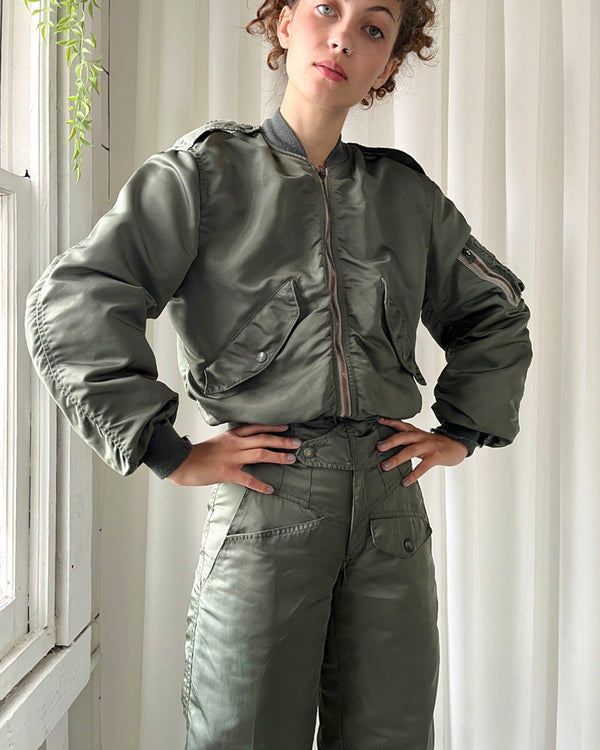 70s Military Flight Jacket - Lucky Vintage