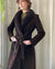 70s Belted Suede Shearling Coat