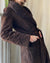 70s Belted Suede Shearling Coat