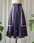 70s Gunne Sax Mixed Floral Print Skirt