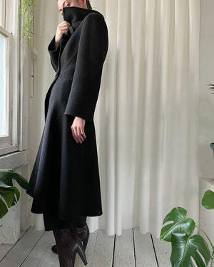 60s Pauline Trigere Fleece Wool Coat
