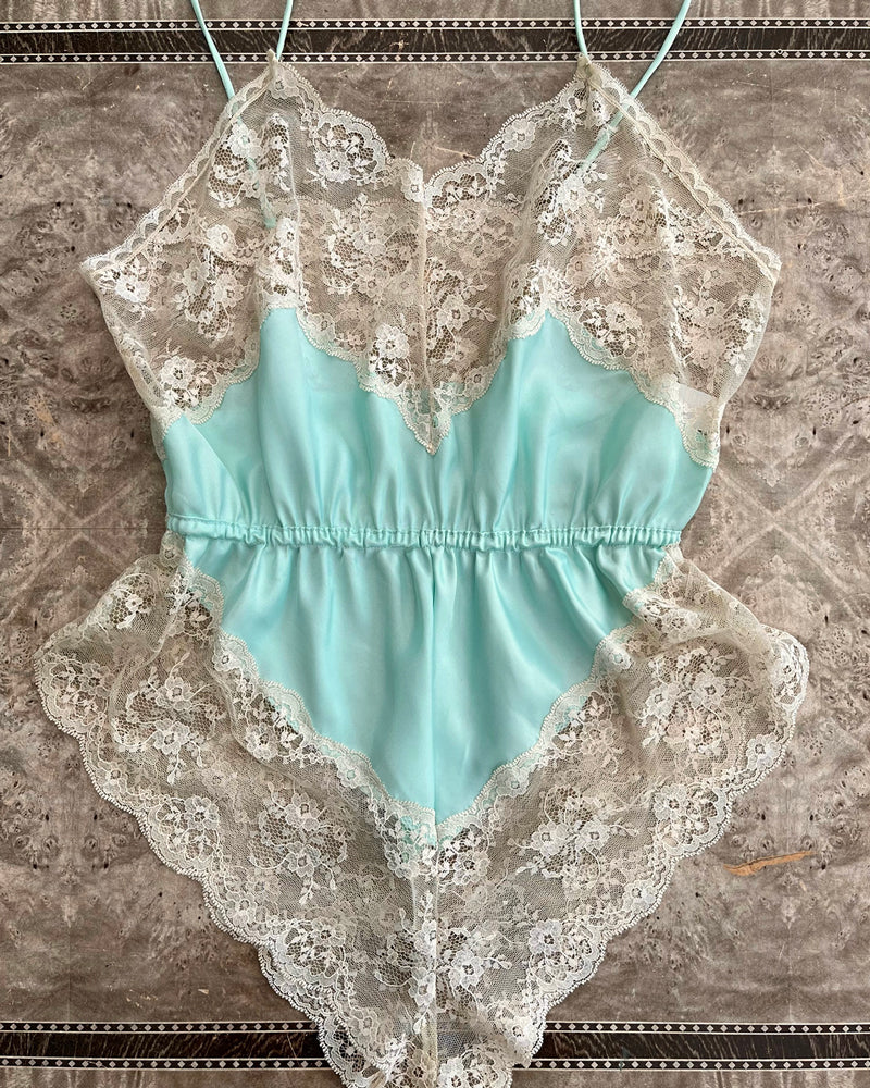 80s Satin & Lace Teddy | S-M