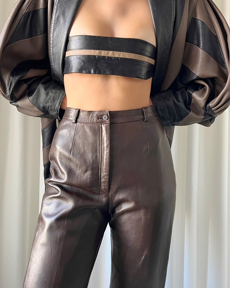 Lucky Vintage 80s Leather Pants