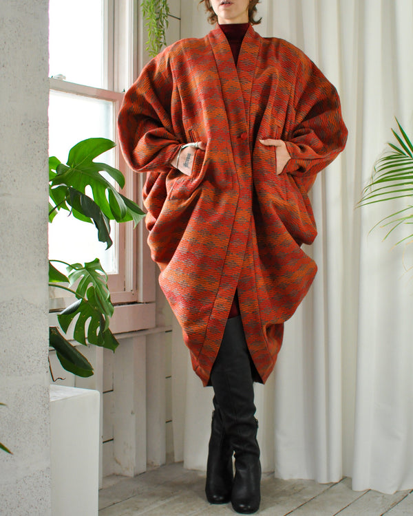 80s Cocoon Coat | M-L - Lucky Vintage