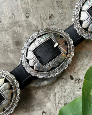 90s Brighton Sunflower Concho Belt