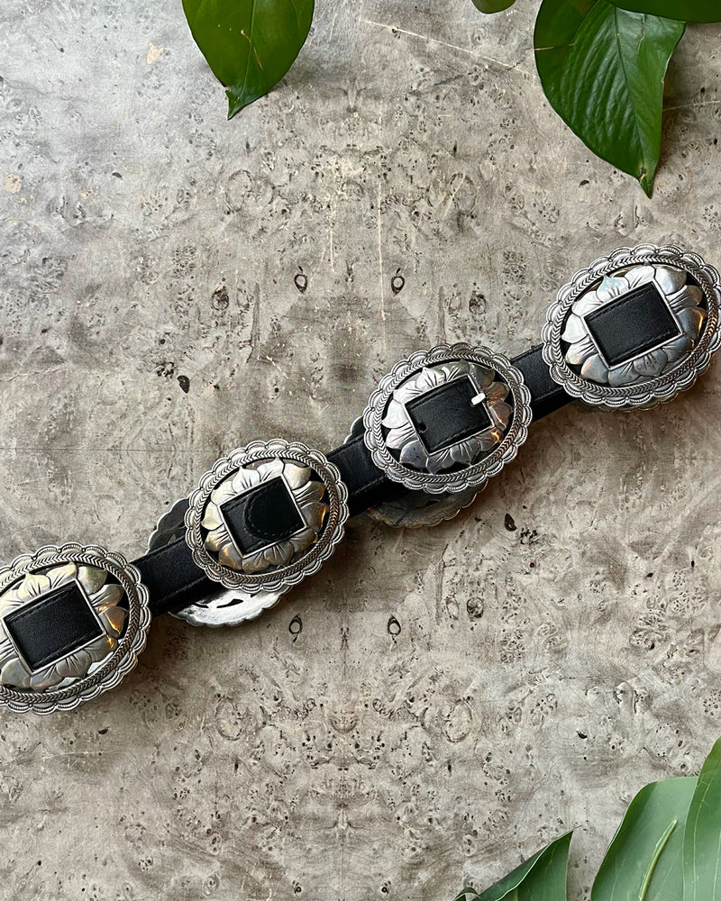 90s Brighton Sunflower Concho Belt