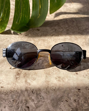 90s Byblos Gunmetal Sunglasses