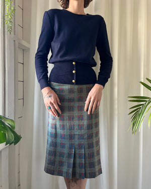 70s Celine Wool Skirt