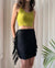 90s Suede Fringe Mini Skirt