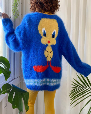 90s Mohair Tweety Bird Sweater | XS-XL