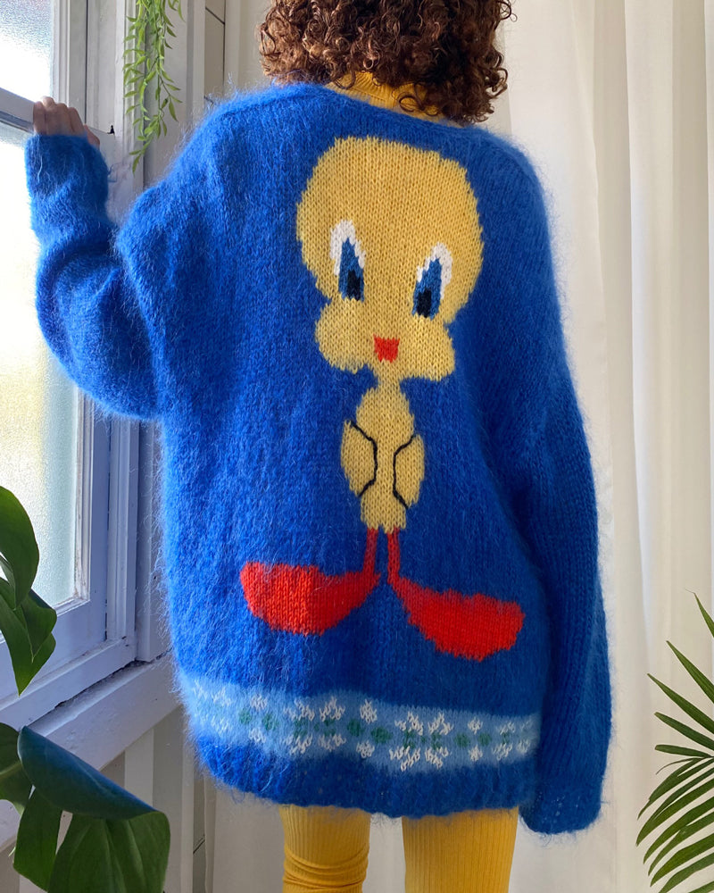 90s Mohair Tweety Bird Sweater | XS-XL