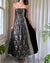90s Gunne Sax Strapless Velvet Gown
