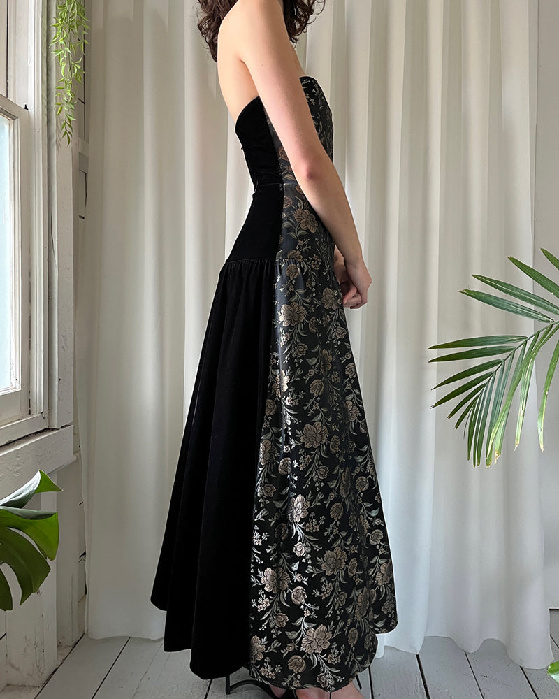 Vintage 90s Evening Gown 'Rimini by Shaw' Black Velvet Size 10 NEW with  Tags | eBay