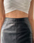 90s North Beach Leather Skirt | M