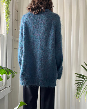 90s Oversized Mohair Cardigan - Lucky Vintage